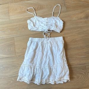 White two piece set